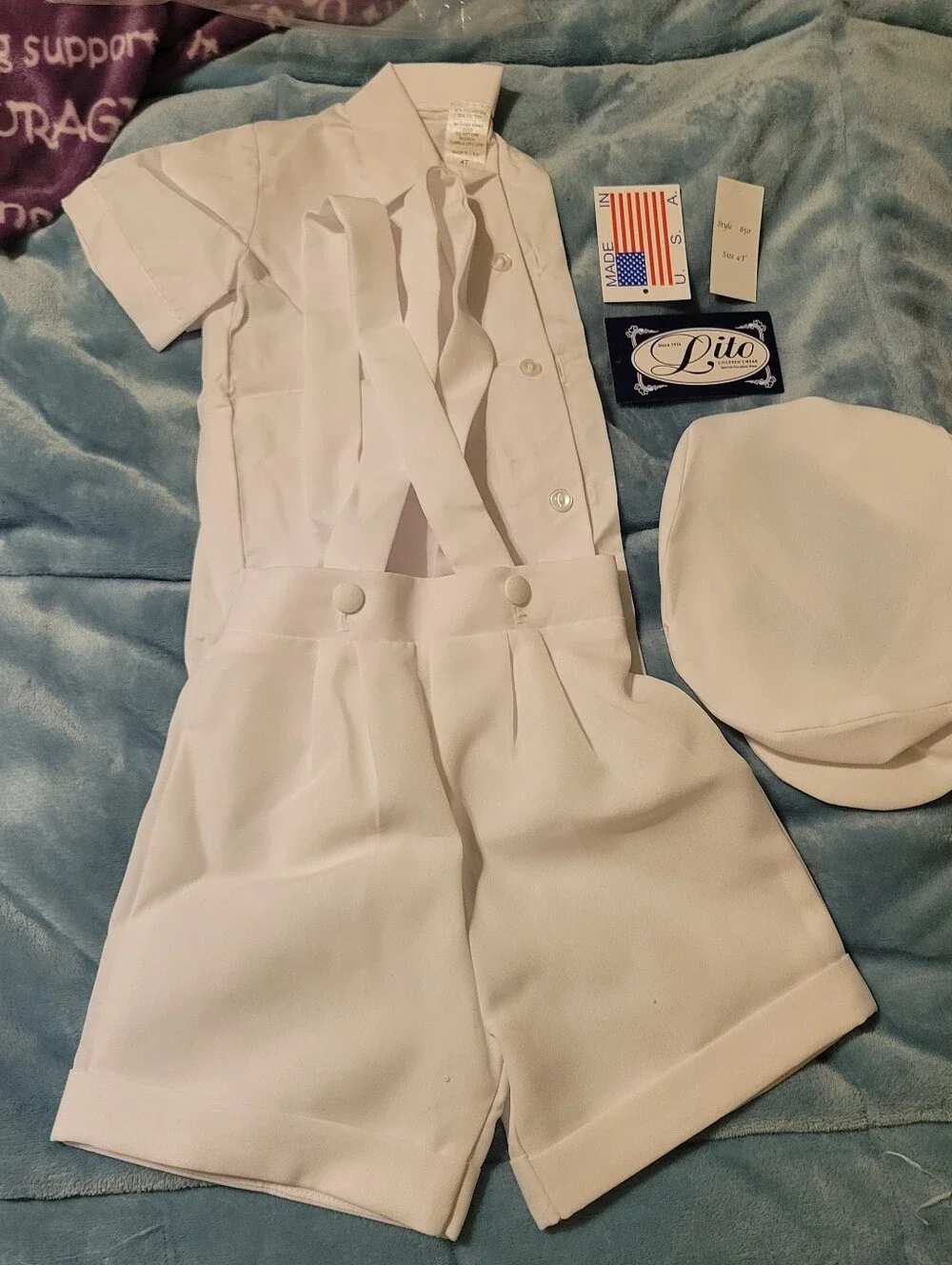Boys Lito 4T Christening/Baptism/Ring Bearer Outfit